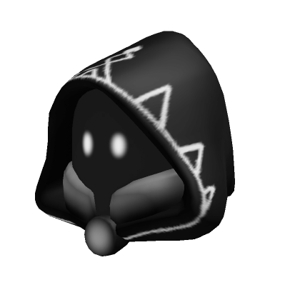 Roblox Item Black and White Wizard Hood