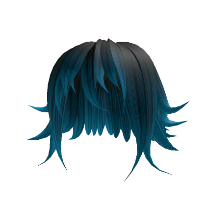 Blue Scene Anime Hair - Roblox