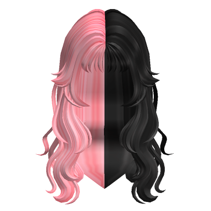 Short Curly Party Girl Hair (Black & Pink)'s Code & Price - RblxTrade