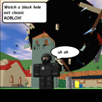 Watch a black hole eat classic roblox maps