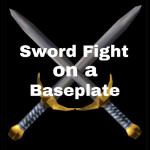 Schwertkampf auf einer Grundplatte