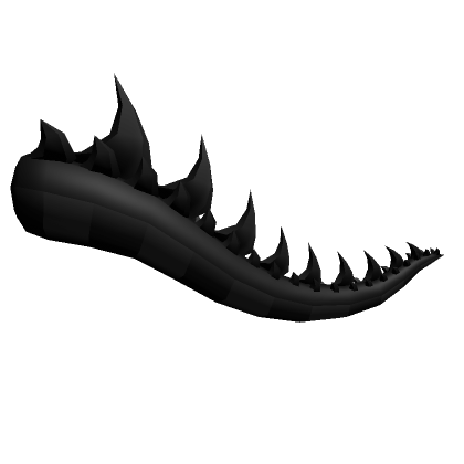 Super Spikey Black Dragon Tail | Roblox Item - Rolimon's