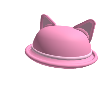 Snazzy Pink Cat Bowler Hat 's Code & Price - RblxTrade