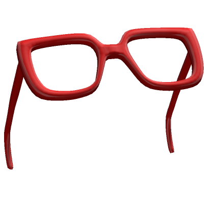 Raised Red Oversized Square Glasses Roblox Item Rolimon s