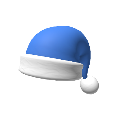 Roblox Item Blue Santa Cap