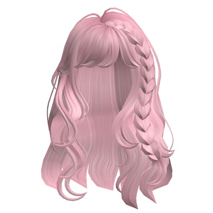 Flowy Natural Wavy Anime Messy Hair Hot Pink's Code & Price - RblxTrade