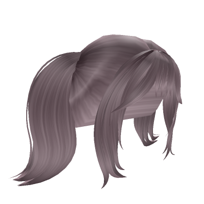Roblox Item Y2K Aesthetic Pigtails Silver