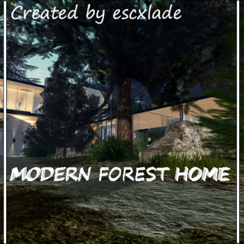 Maison de forêt moderne