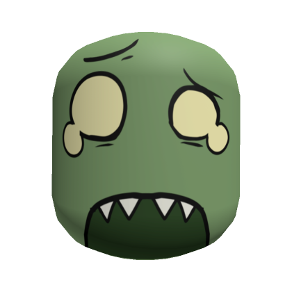 Yawning Zombie Face [ Moss Green ] | Roblox Item - Rolimon's