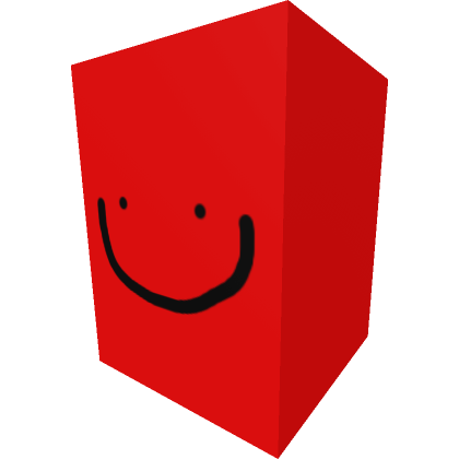 Roblox Item Titanic Happy Cube (Red)