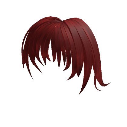 Roblox Item Fluff Bangs in Red