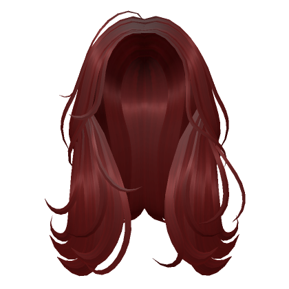 Long Red Wind Swept Hair - Roblox