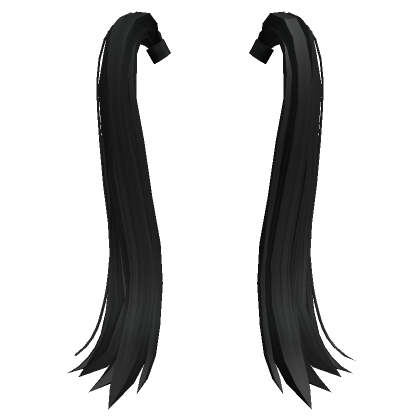 Black Hair Extensions Transparent Roblox - Black Hair Extensions