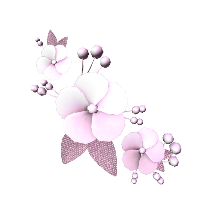 🤍 Pretty Pink Delicate Floral Hairpin Jewelry | Roblox Item - Rolimon's