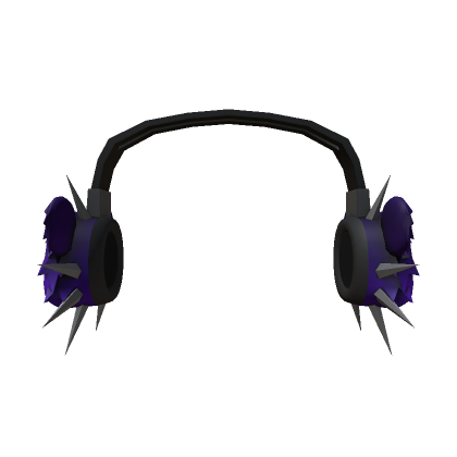 Roblox Item Bear Headphones Spikes Purple