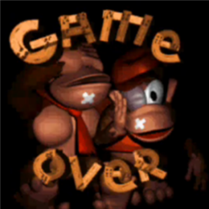 Game Over Donkey Kong Country