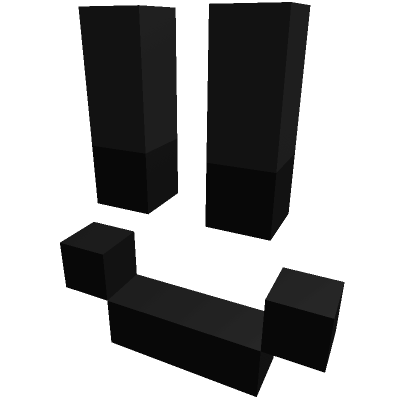 Black Pixel Smile | Roblox Item - Rolimon's