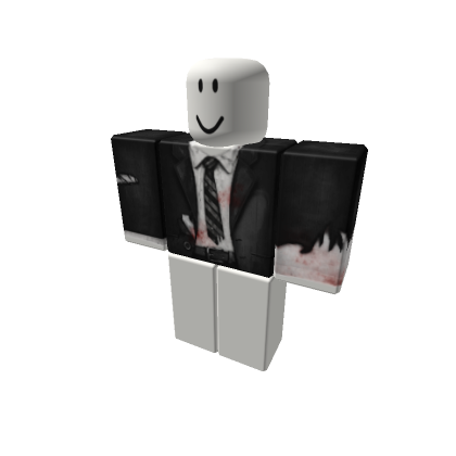 Destroyed Torn Ripped Black Suit - Roblox
