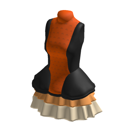 Orange top skirt roblox