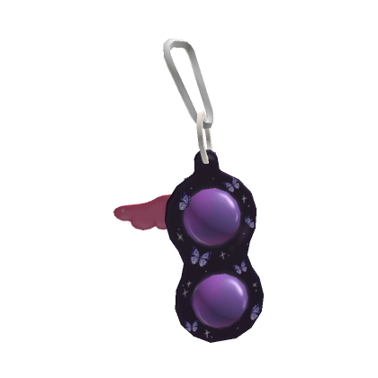 Roblox Item Fidget Purple Butterfly Keychain