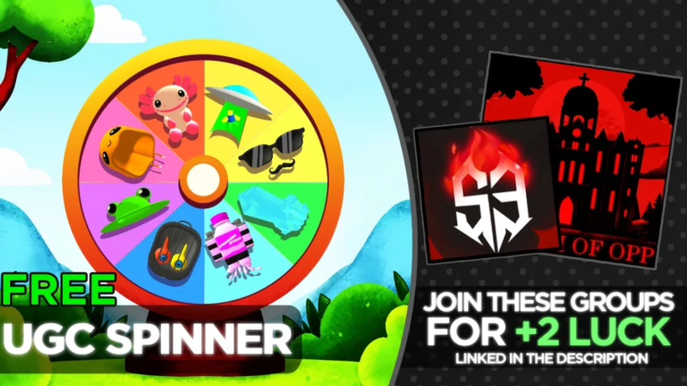 [NEW ITEMS!] FREE UGC SPINNER!