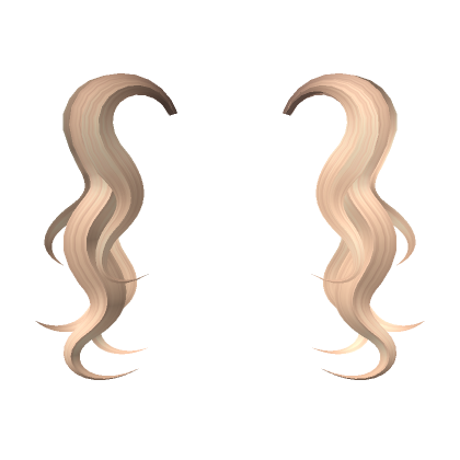 Mini Messy Kawaii Pigtail Extensions in Blonde