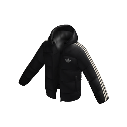 adidas Black Jacket fully open Roblox
