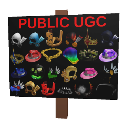 Public UGC Sign  Roblox Item - Rolimon's