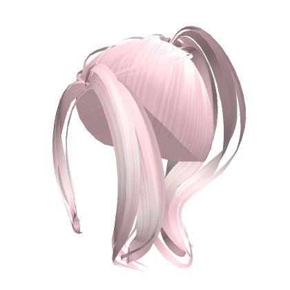 Roblox Item high y2k ponytail (light pink)