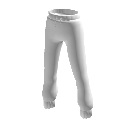 Shiny White Jogger Pants Roblox