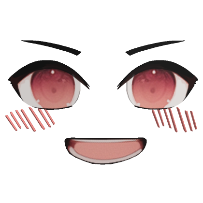😊 Cute Happy Blush Face (3D) 😊's Code & Price - RblxTrade