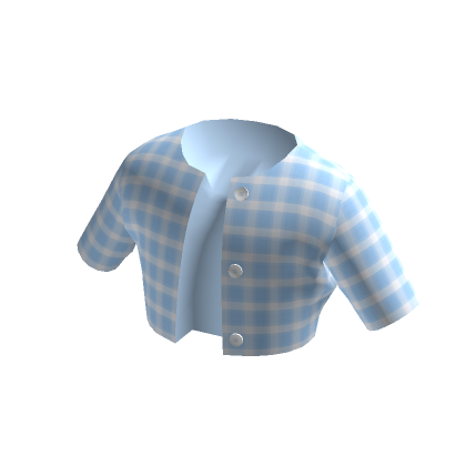 Blue Plaid Shirt - Roblox