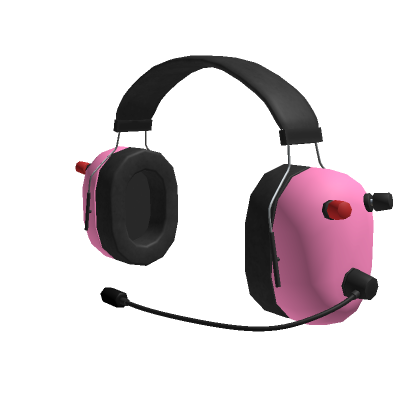 Roblox Item Professional Racing Pitcrew Headset in Pink