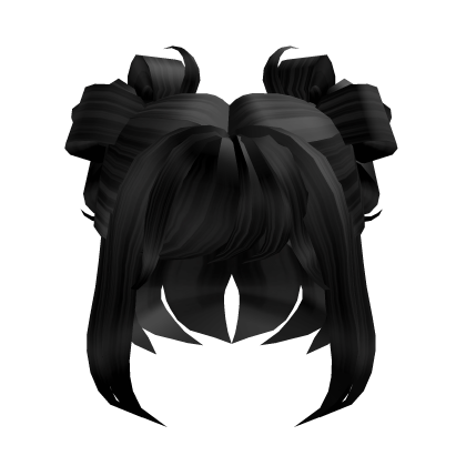 Aesthetic Short Spacebun Hair Black, Roblox Wiki