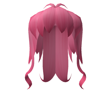 Roblox Item Hot Pink Anime Flowy Hair