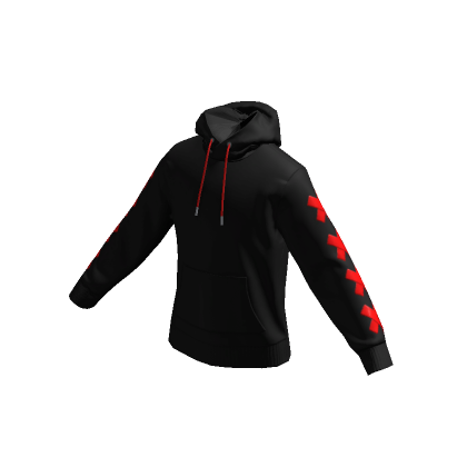 Roblox red and black hoodie sales