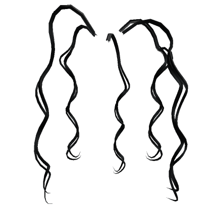 Curly Hair Extensions (White)'s Code & Price - RblxTrade