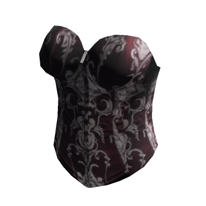 Roblox Item Skin-tight Goth Corseted Top