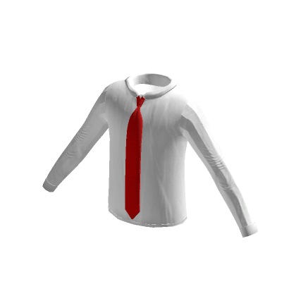White shirt deals red tie