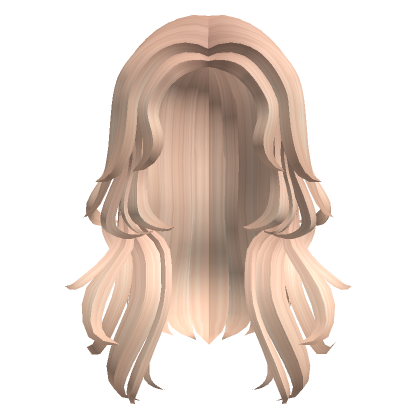 Blonde Y2K Long Layered Wolfcut Hair 's Code & Price - RblxTrade