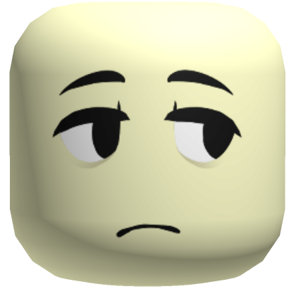 Neutral Tired Face (Pale) | Roblox Item - Rolimon's