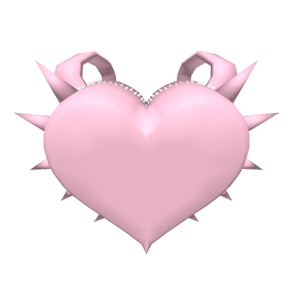 y2k Pink and White Spikey Heart Backpack