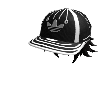 white adidas with black stripes roblox