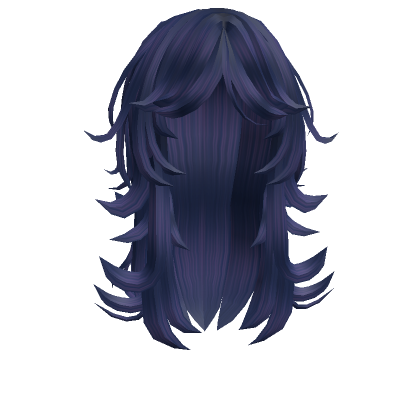 Dark Blue Middle Cut Hair's Code & Price - RblxTrade