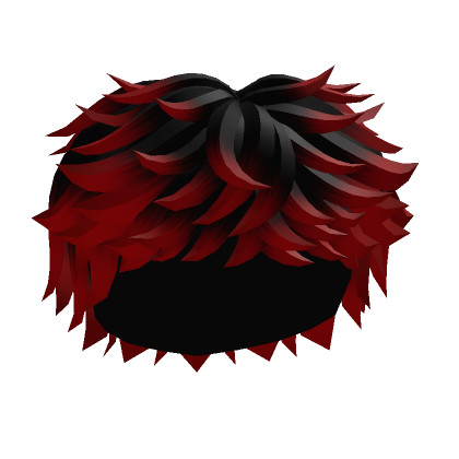 Black to Red Messy Hair | Roblox Item - Rolimon's