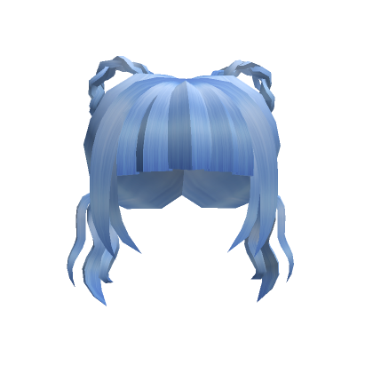 Cute neko Hair light blue | Roblox Item - Rolimon's