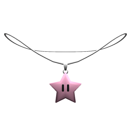 Roblox Item Y2k Pink Star Necklace [1.0]