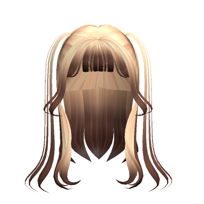 Roblox Item Blonde to Brown Anime Girl Hair