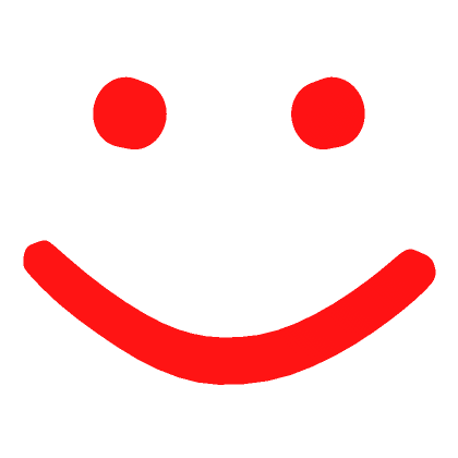 Red Smiley Face. - Roblox