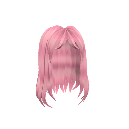 Roblox Item Popstar Bangs Hairstyle Pink